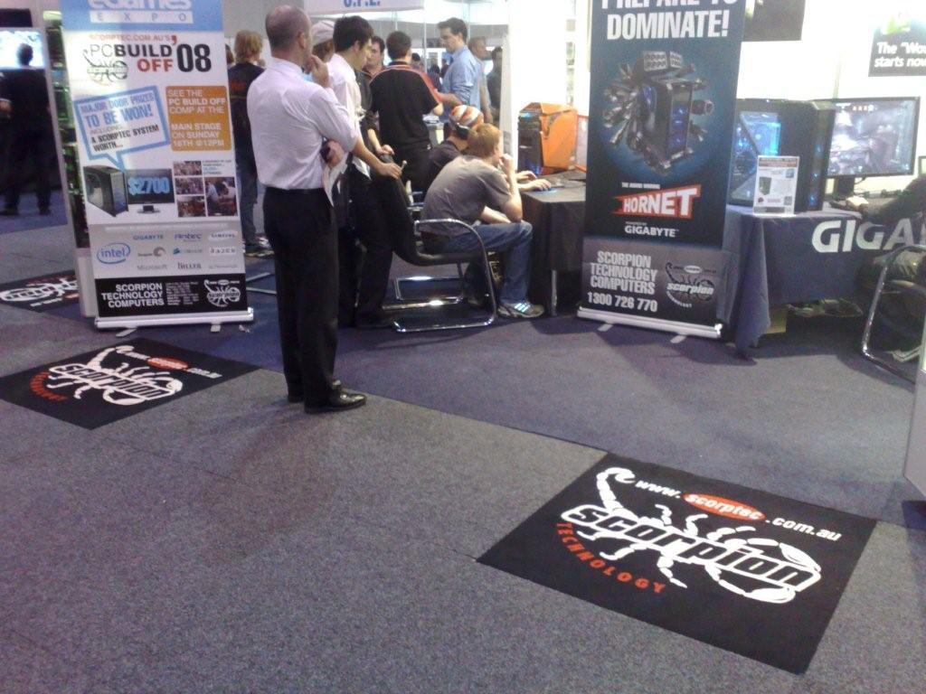 Scorpion Technology expo tiles